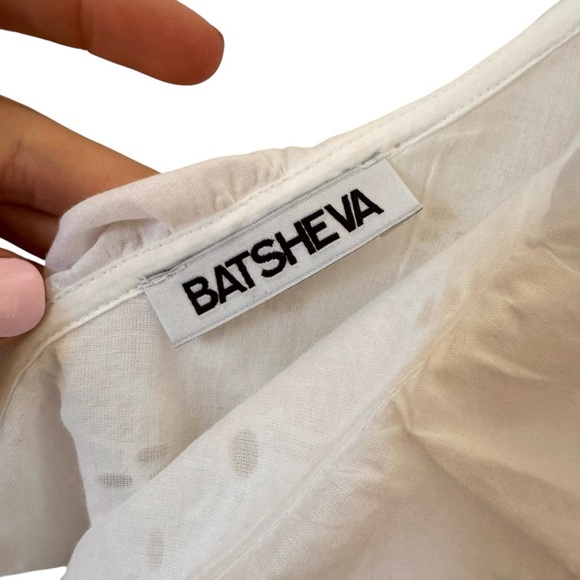 NWT Batsheva Jude One Shoulder Ruffle White Maxi Dress Size 10 - Picture 8 of 13